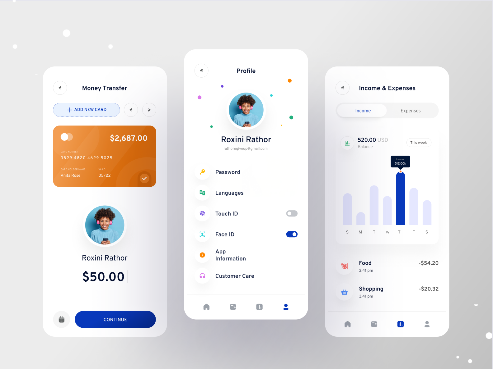 Finance Mobile Banking App Concept by Twinkle on Dribbble