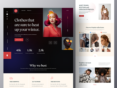 Modern Ecommerce Web Exploration 🔥🔥 best best shot branding clean ui colth concept desgin graphic design latest shot mobile app design modern popular shopping trending ui uiux