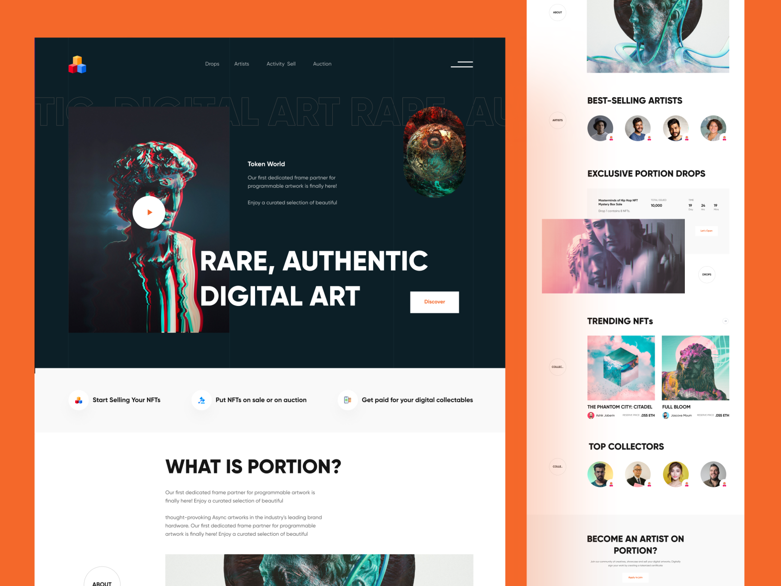 NFT Digital Art Web Exploration🔥🔥 by Twinkle on Dribbble