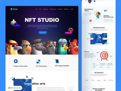 NFT Studio Web Exploration🔥🔥 3d blockchain branding clean ui concept crypto crypto art defi digital art illustration marketplace metaverse nft nft art nft digital art nft marketplace nft mobile art uiux web design webdesign