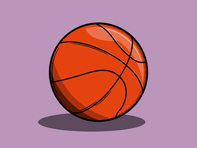 Basketball american basket ball basketball bball design flat illustration minimal sport vector