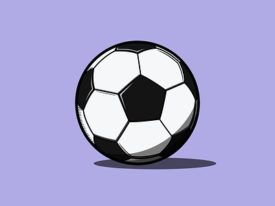 Football ball design flat football football ball illustration minimal soccer soccer ball sport vector