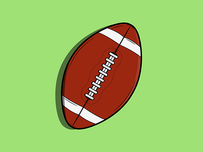American Football american american football ball design flat football illustration minimal sport vector