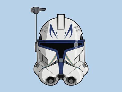 clone trooper helmet vector