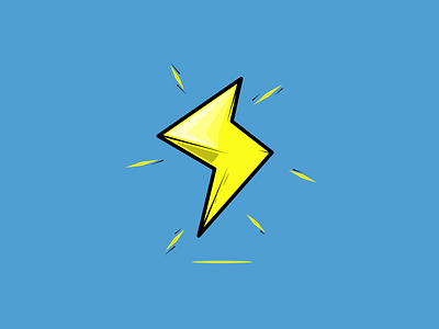 Lightning Bolt design flat illustration lightning lightning bolt lightning logo mario mario bros mariobros mariokart minimal power up super mario super mario bros super mario world supermario vector