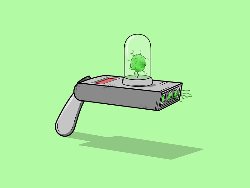 rick-morty-portal-gun-by-louis-davis-on-dribbble