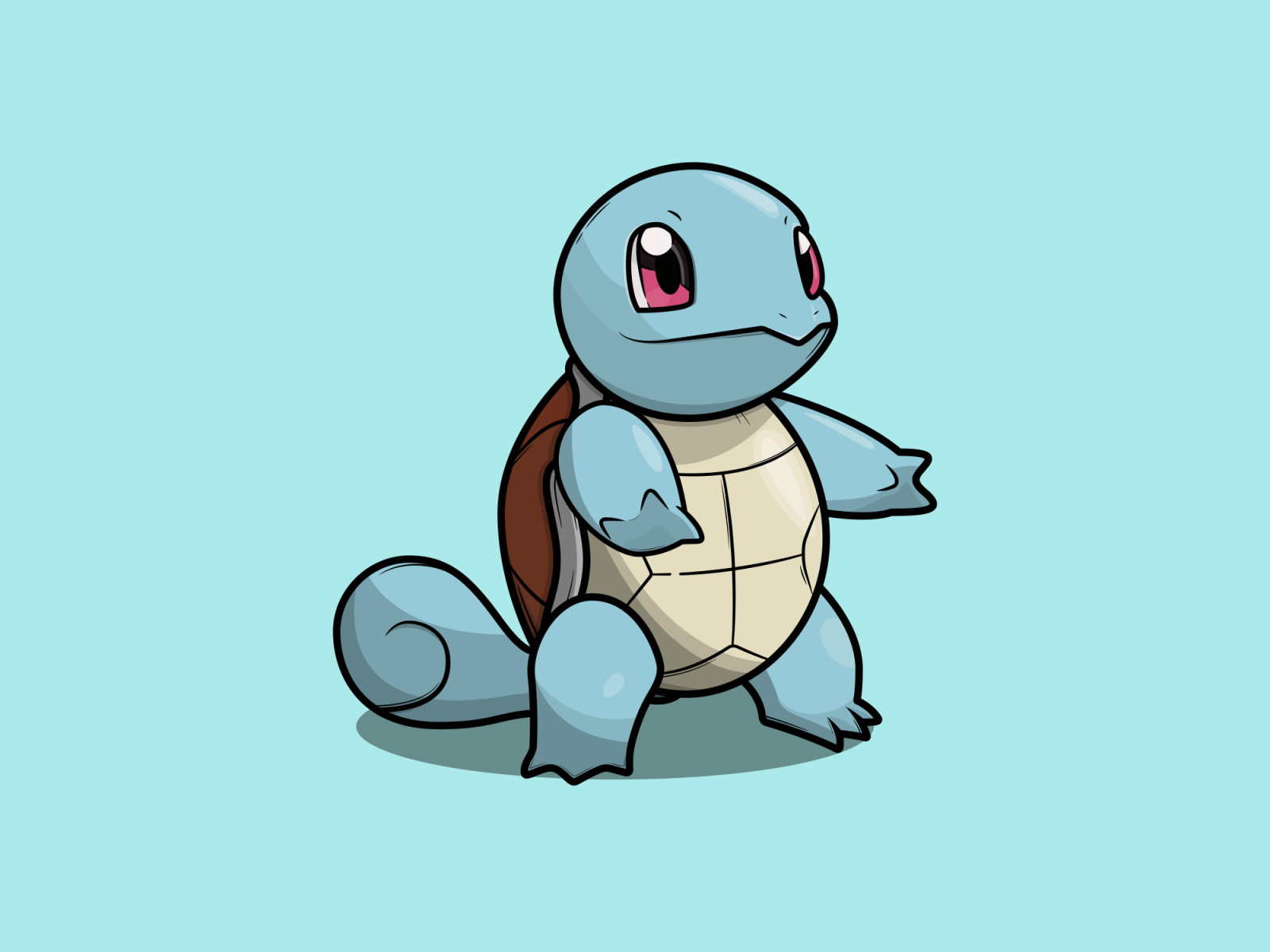 Squirtle designed by Louis Davis. 