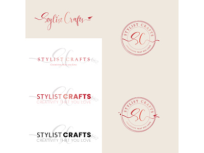 Stylist crafts branding design graphic design logo typography
