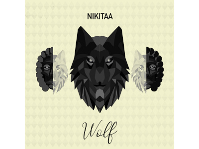 Cover art - Wolf design graphic design illustration