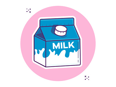 Milk cartoon clipart cute art illustraion illustration milk milk box milk carton milk etrapack minimal vector vector illustration