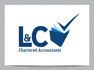 DRAFT // Lee & Company logo concept accountants blue book concept draft logo