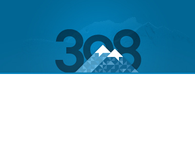 3o8 Logo + Website Header 3o8 header logo mountains