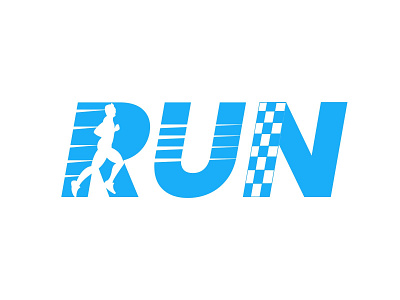 Run Logo design illustration logo vector