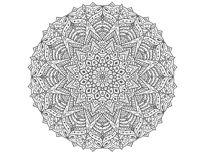 Mandala design flat illustration vector