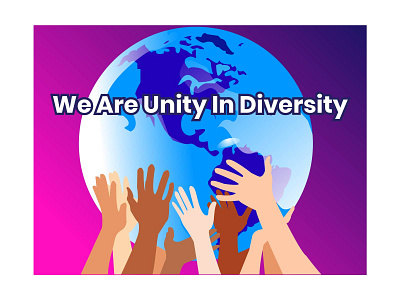 Unity In Diversity flat graphicdesign illustration