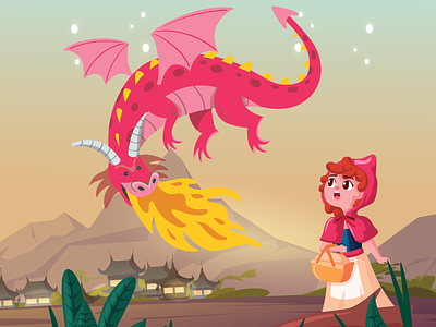 Children Dragon Fantasy Illustration Design