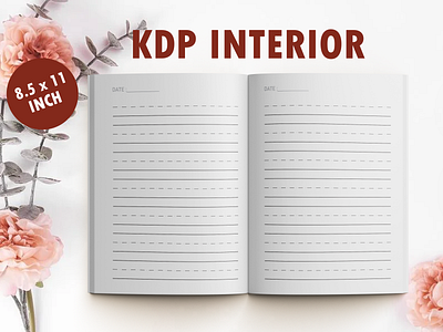 Lined Note Book KDP Interior for Amazon printables