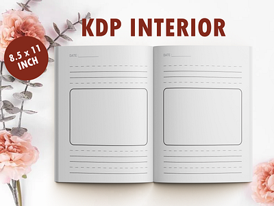 Square Activity Journal Note Book KDP Interior printables