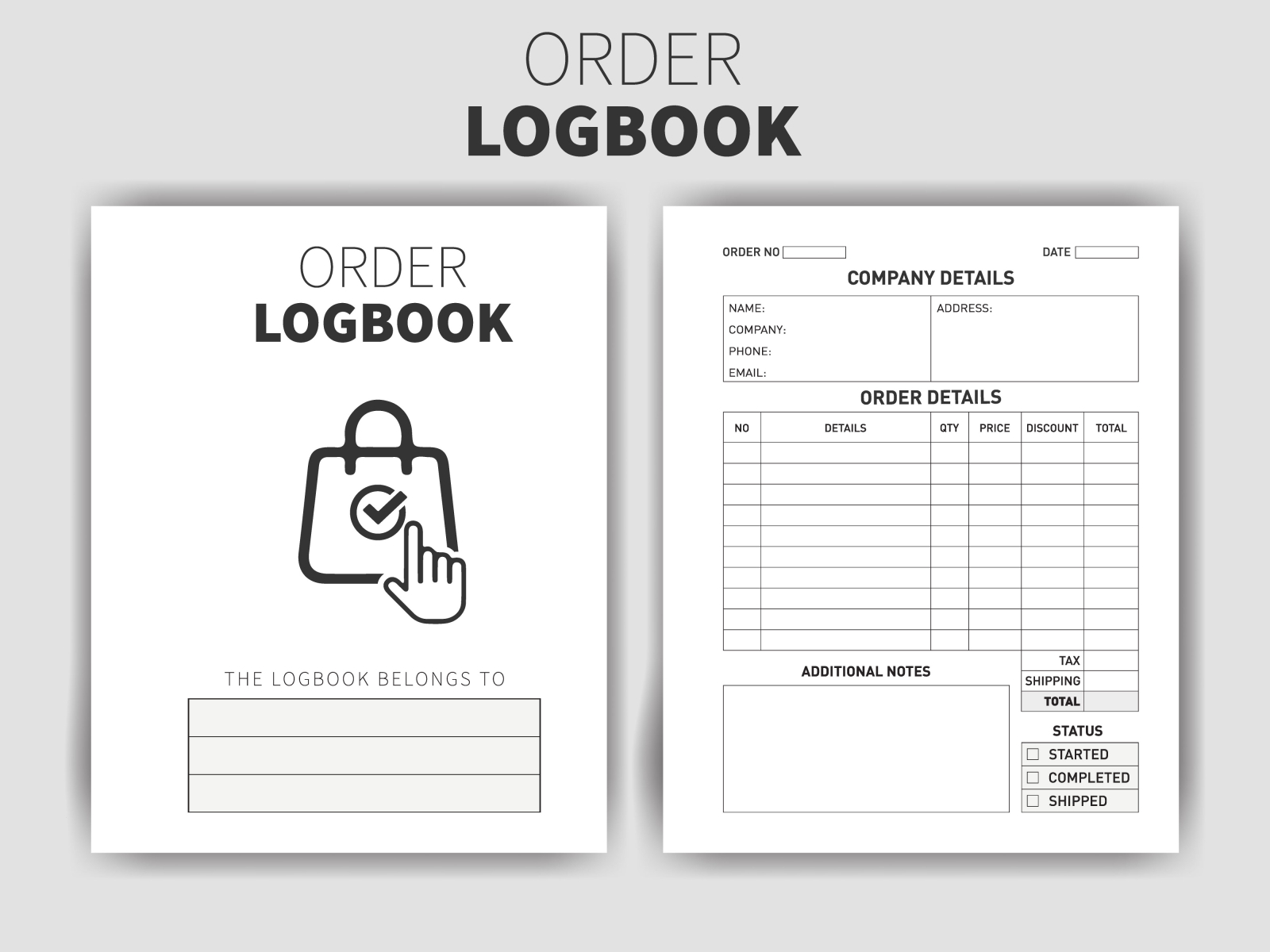 order-logbook-printable-kdp-interior-by-sctch-creations-on-dribbble