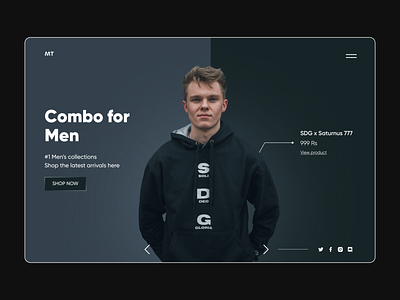 m trends Combo shopping ui ux website