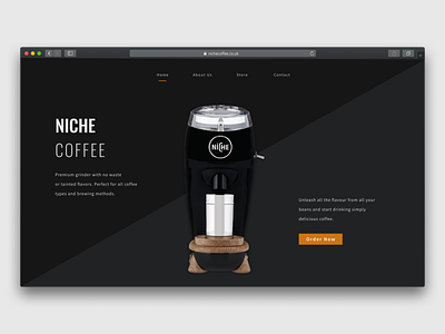 Landing Page Concept coffee daily 100 challenge daily ui dailyui figma ladingpage landing design product launch