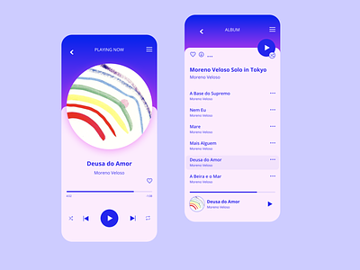 Music Player Concept app design daily 100 challenge daily challange daily ui dailyui figma mobile design music player ui