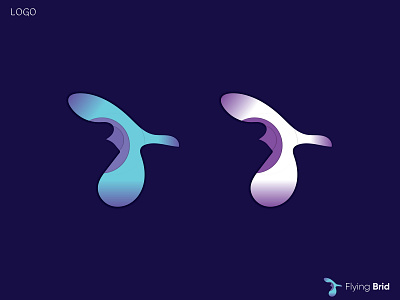 Flying Brid Logo brand branding brid logotype brid logotype identity logo minimal websitelogo