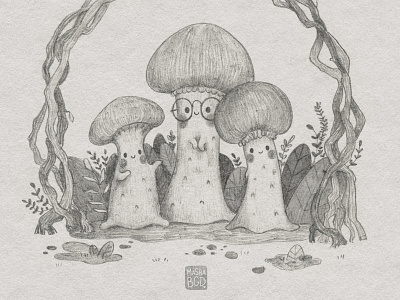 Magic mushrooms by Masha BGD art character design childrens book childrens illustration illustration