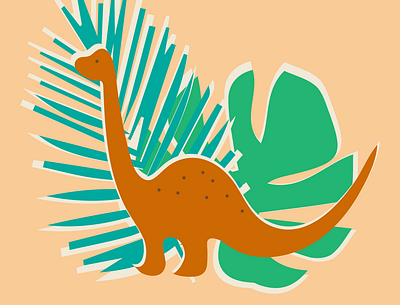 Cute dino sticker adobe illustrator dinosaur graphic design illustration sticker vector