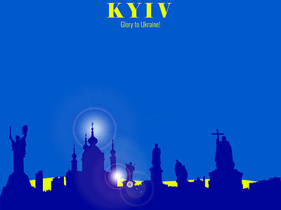 Silhouette of the city of Kyiv adobe illustrator graphic graphic design illustration silhouette vector