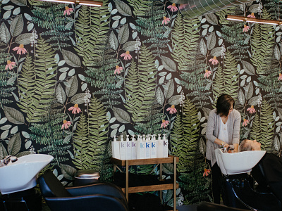 Custom Wallpaper for Harris Harper Salon