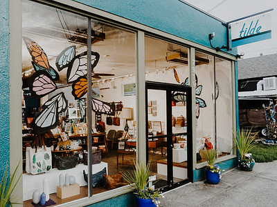 Spring Butterflies Retail Window Display for Tilde shop 3d artist 3d illustration butterflies interior design oregon art paper art paper craft paper wings pnw artist portland illustrator portland shop retail design retail display retail outfitting shopdesign shopfitting spring illustration visual display visual merchandising window display