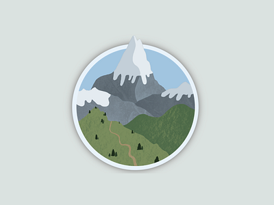 Mountain landscape- procreate concept