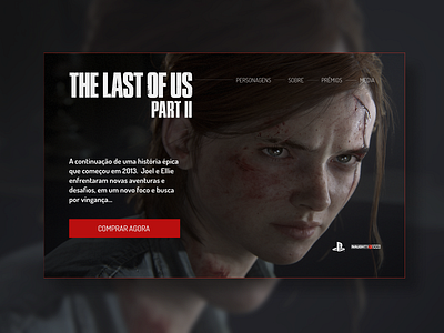 The Last of Us dailyui dailyuichallenge game game design minimal thelastofus ui uidesign uiux ux uxui