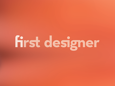 First Designer Logo Official