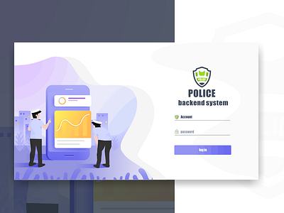 backend system illustration backend system illustration policemen