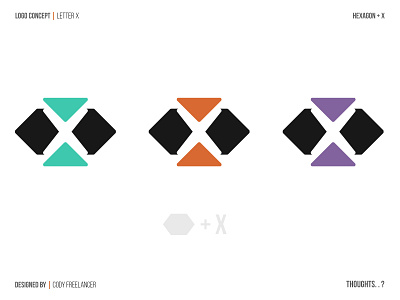 Letter X Logo Concept brand identity branding concept concept design design dribbble graphic designer hexagon letter design letter x logo logodesign logos