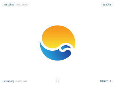 Waves & Sunsets Symbol brand identity concert design dribbble graphic designer logo logo concept logo conception logo concepts logo design logo symbol logodesign logos sunsets symbol waves