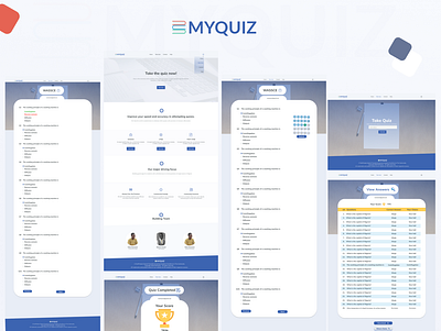 My Quiz app branding design icon illustration illustrator minimal ui ux web