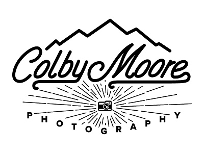Colby Moore Logo adventure branding camera colby hand lettering logo moore photography type typography vintage