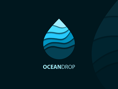 Logo - Ocean Drop blue brand concept design drop logo logodesign ocean