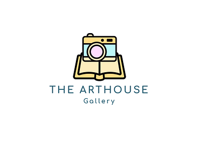 The Arthouse Gallery Logo blue book books brand branding concept design gradient illustration logo logodesign photography photoshop