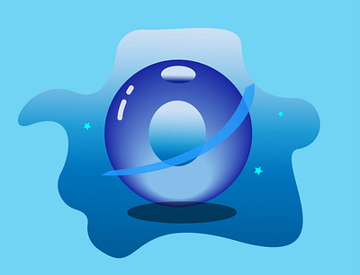 Egg Crystal Ball design flat icon illustration logo minimal vector