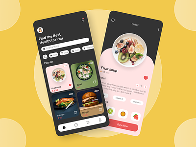 Food Delivery App app delivery design flat food icon mobile typography ui uidesign uiux ux