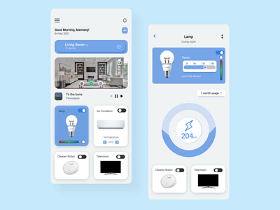 Smart Home - App app design flat icon mobile smart smarthome typography ui uidesign uiux ux