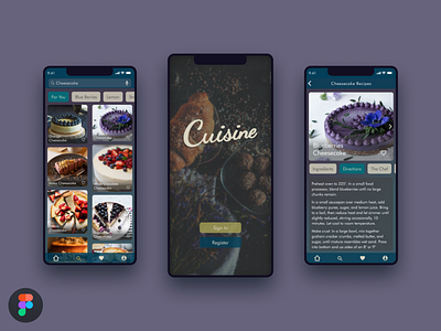 Food App Recipe app argentina design figma food recipe ui ux web