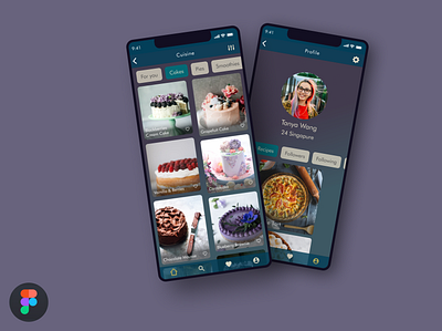 Food App Recipe app argentina design figma food illustration ios profile recipe scroll search ui ux web