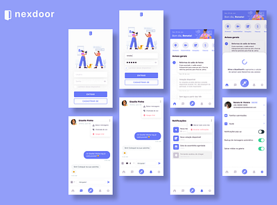 Nexdoor - condo communication & management app condo condominium design flat interaction design ui ui design ux ux design