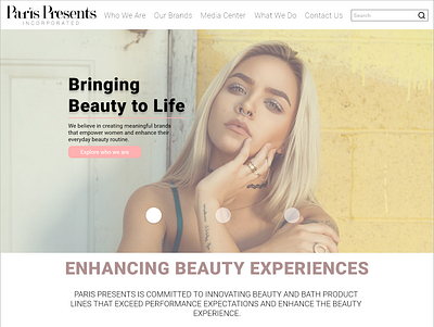 Beauty/Cosmetics UIUX adobexd asset management assets cosmetic designer uiux web design webdesign