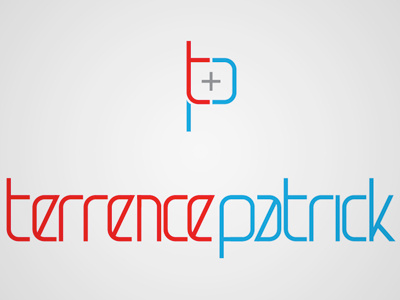 New Font & Identity blue font identity p patrick plus red t terrence tplusp